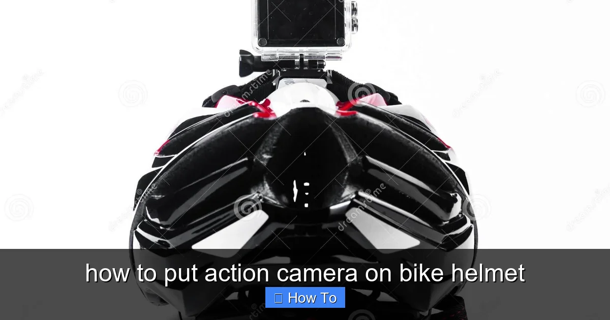 Featured image for how to put action camera on bike helmet