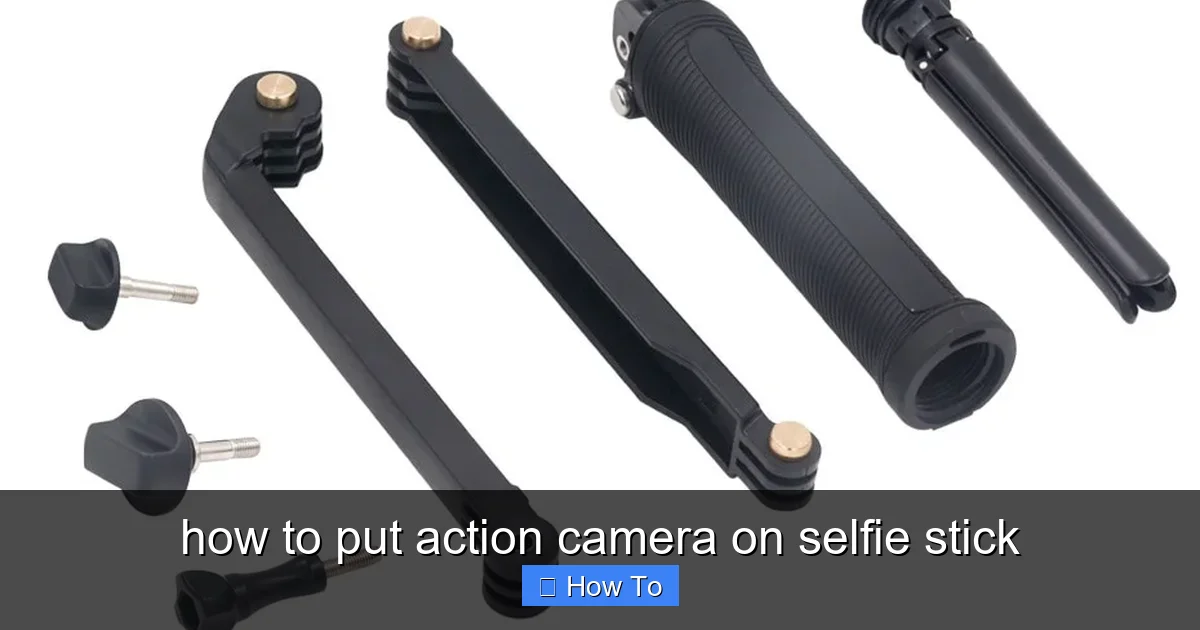 Featured image for how to put action camera on selfie stick