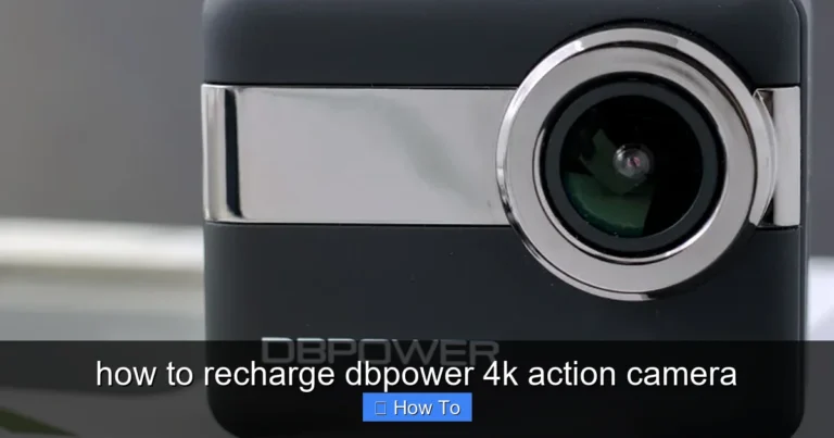 Featured image for how to recharge dbpower 4k action camera