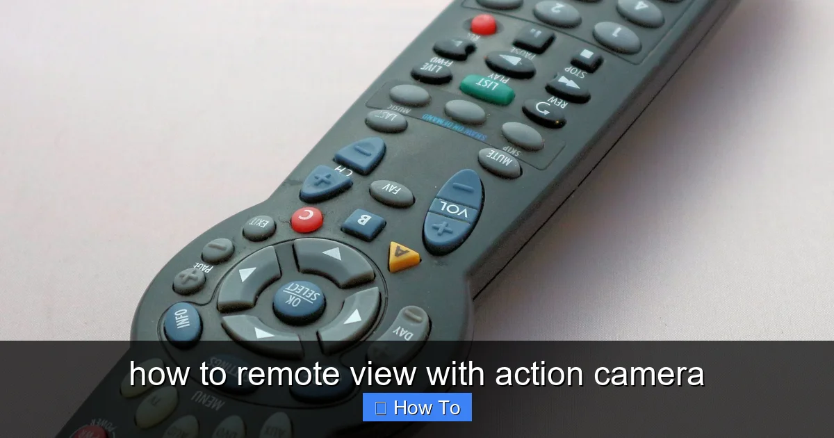 Featured image for how to remote view with action camera