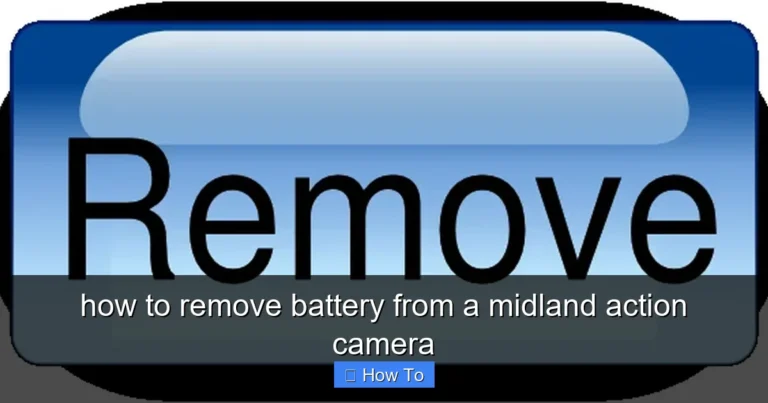 Featured image for how to remove battery from a midland action camera