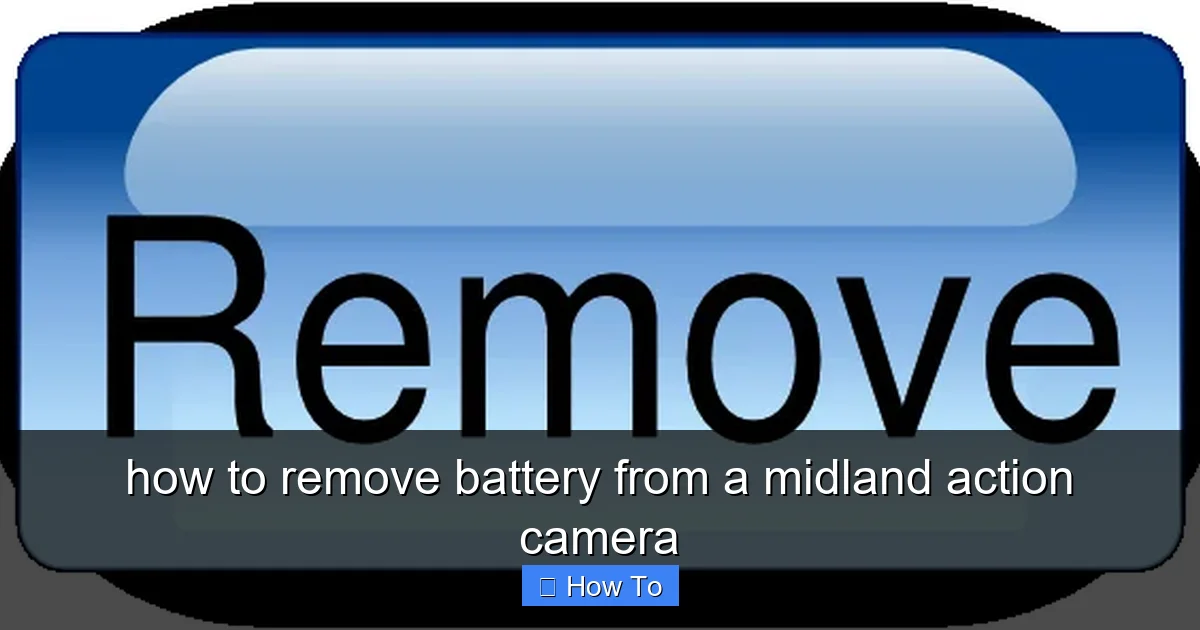 Featured image for how to remove battery from a midland action camera