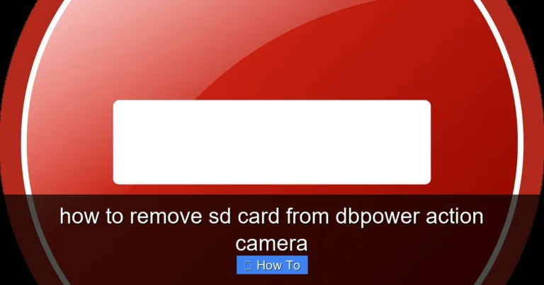 Featured image for how to remove sd card from dbpower action camera