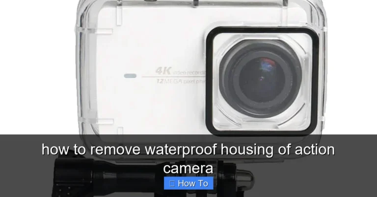 Featured image for how to remove waterproof housing of action camera