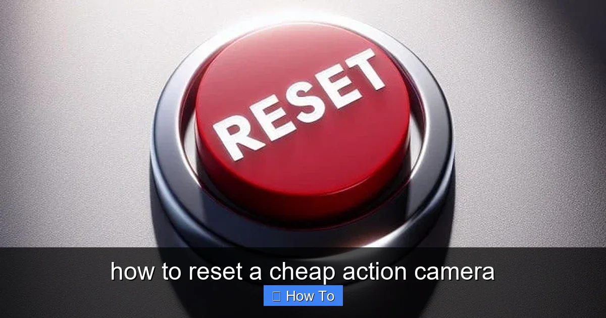 Featured image for how to reset a cheap action camera
