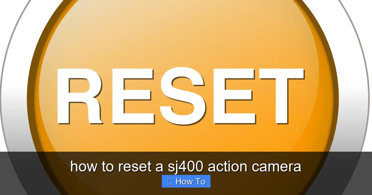 Featured image for how to reset a sj400 action camera