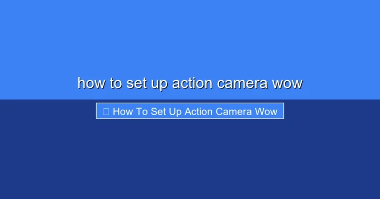 Featured image for how to set up action camera wow