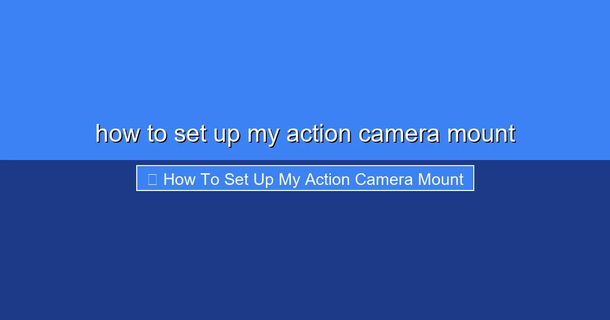 Featured image for how to set up my action camera mount