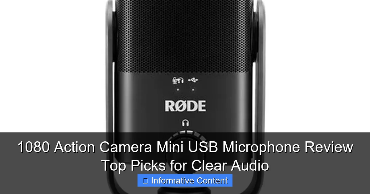 1080 Action Camera Mini USB Microphone Review Top Picks for Clear Audio
