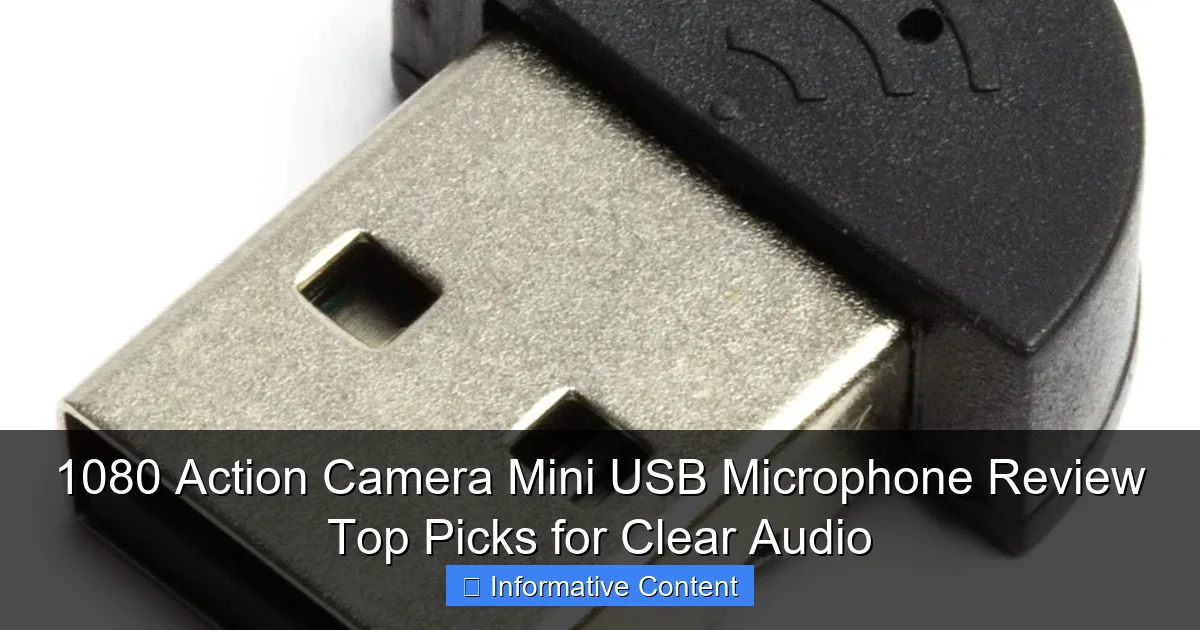 1080 Action Camera Mini USB Microphone Review Top Picks for Clear Audio