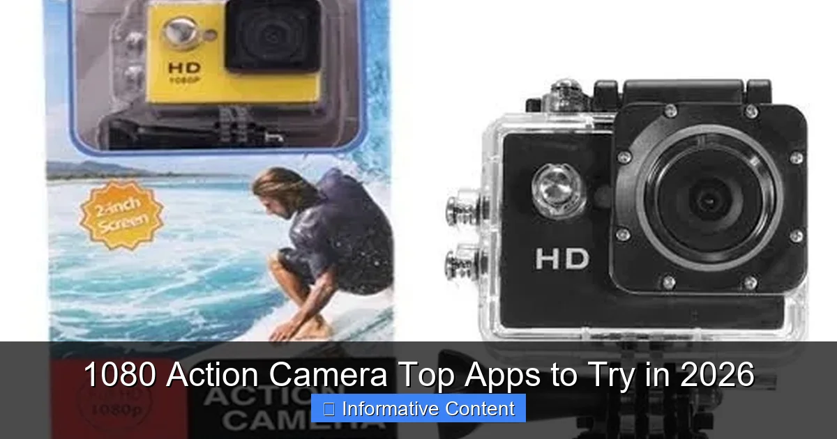 1080 Action Camera Top Apps to Try in 2026