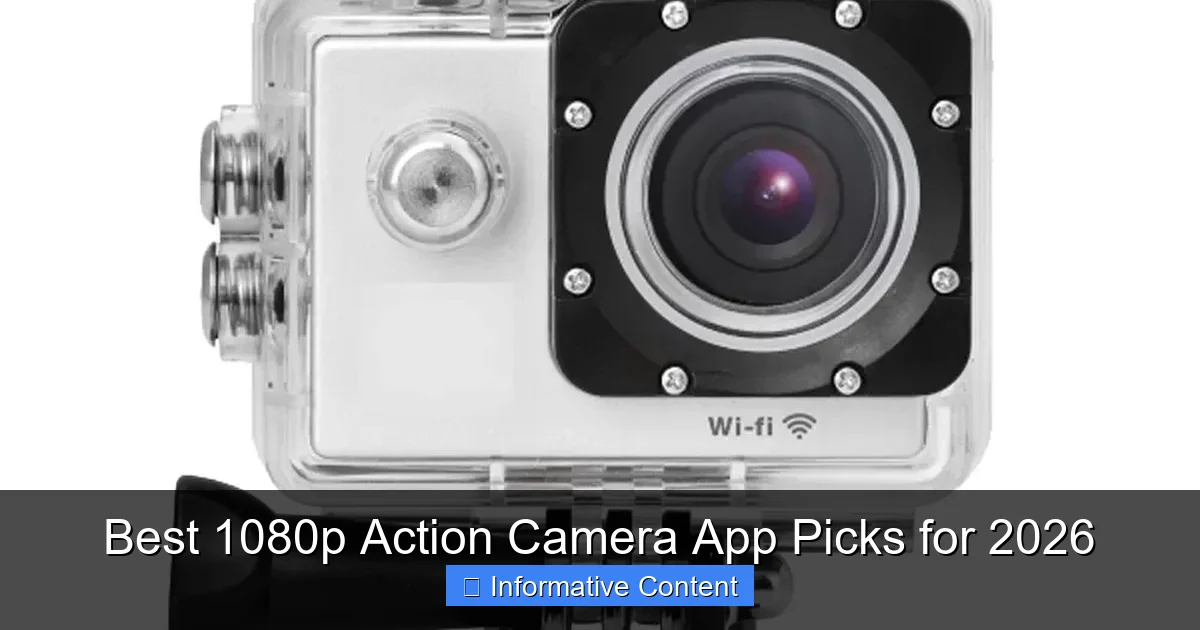 Best 1080p Action Camera App Picks for 2026