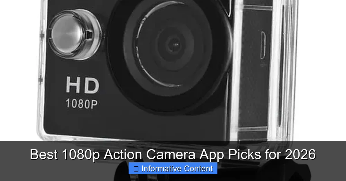 Best 1080p Action Camera App Picks for 2026