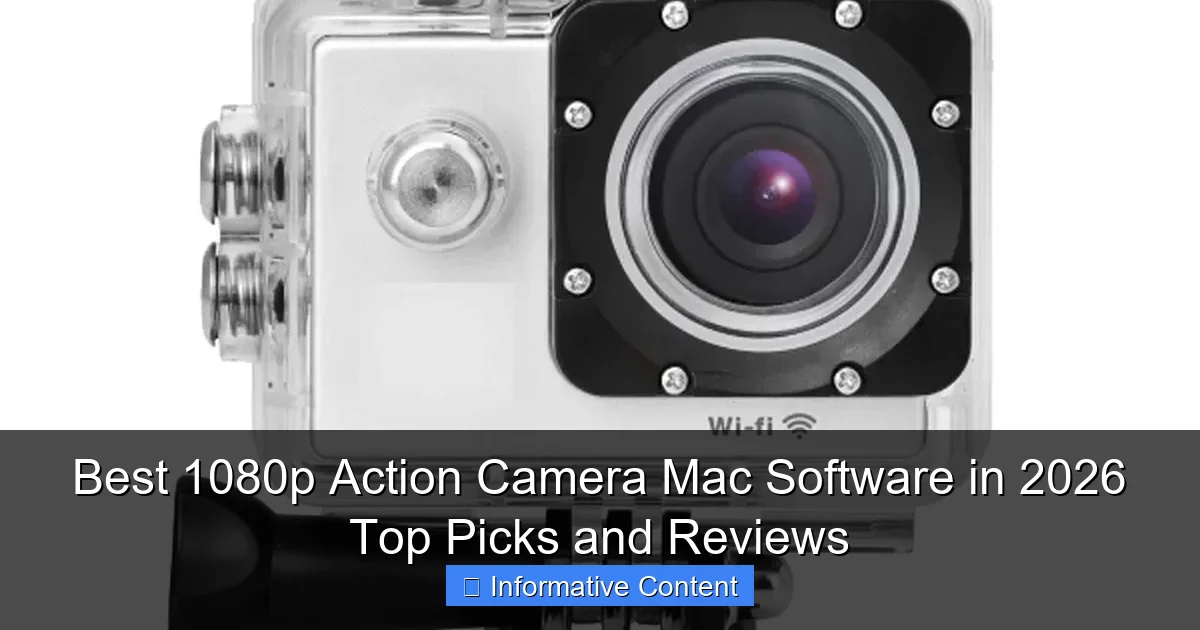 Best 1080p Action Camera Mac Software in 2026 Top Picks and Reviews