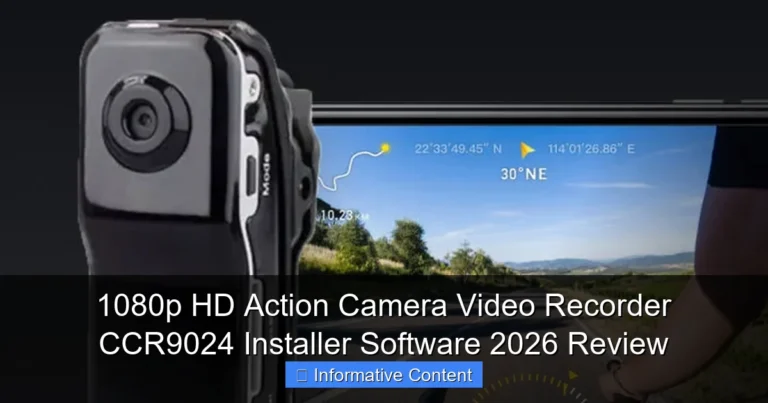 1080p HD Action Camera Video Recorder CCR9024 Installer Software 2026 Review
