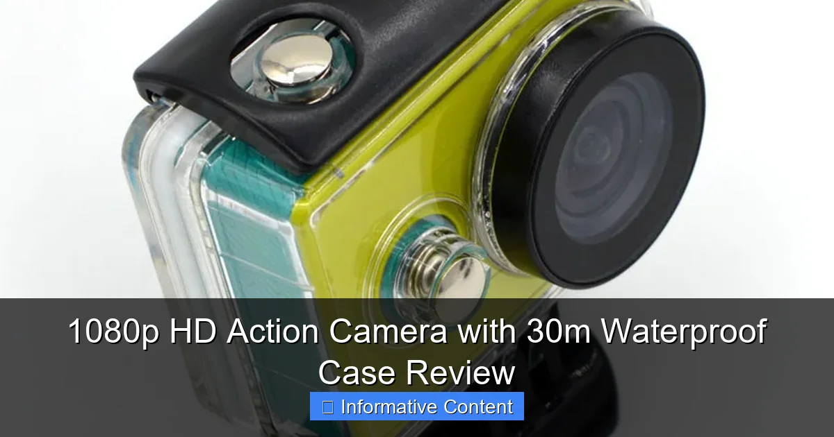 1080p HD Action Camera with 30m Waterproof Case Review