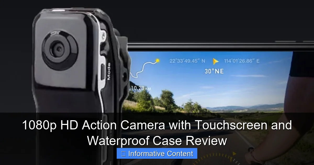 1080p HD Action Camera with Touchscreen and Waterproof Case Review