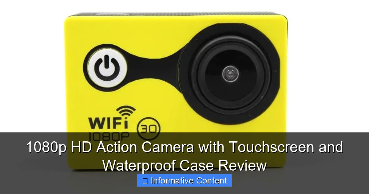 1080p HD Action Camera with Touchscreen and Waterproof Case Review