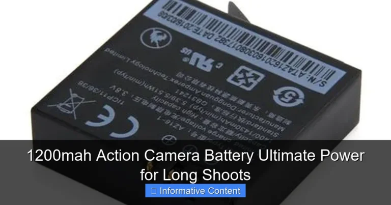 1200mah Action Camera Battery Ultimate Power for Long Shoots