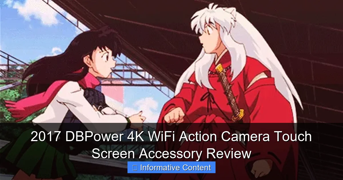 2017 DBPower 4K WiFi Action Camera Touch Screen Accessory Review