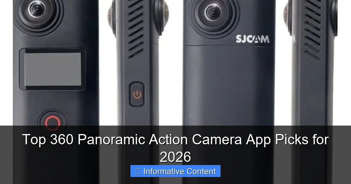 Top 360 Panoramic Action Camera App Picks for 2026