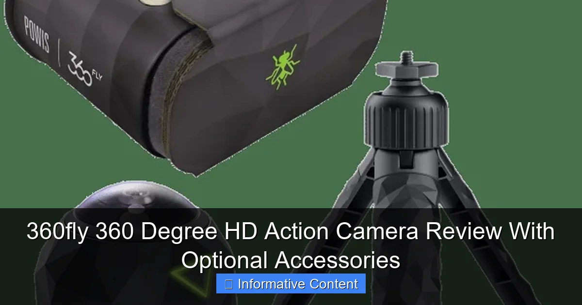 360fly 360 Degree HD Action Camera Review With Optional Accessories
