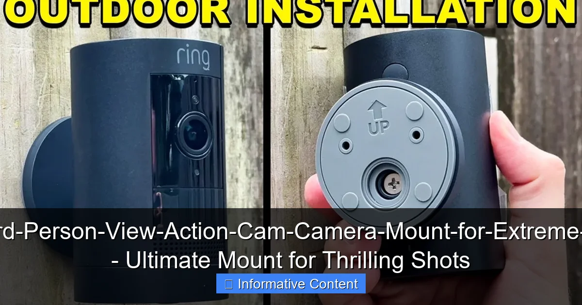 3rd-Person-View-Action-Cam-Camera-Mount-for-Extreme-0 - Ultimate Mount for Thrilling Shots