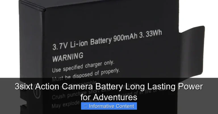 3sixt Action Camera Battery Long Lasting Power for Adventures