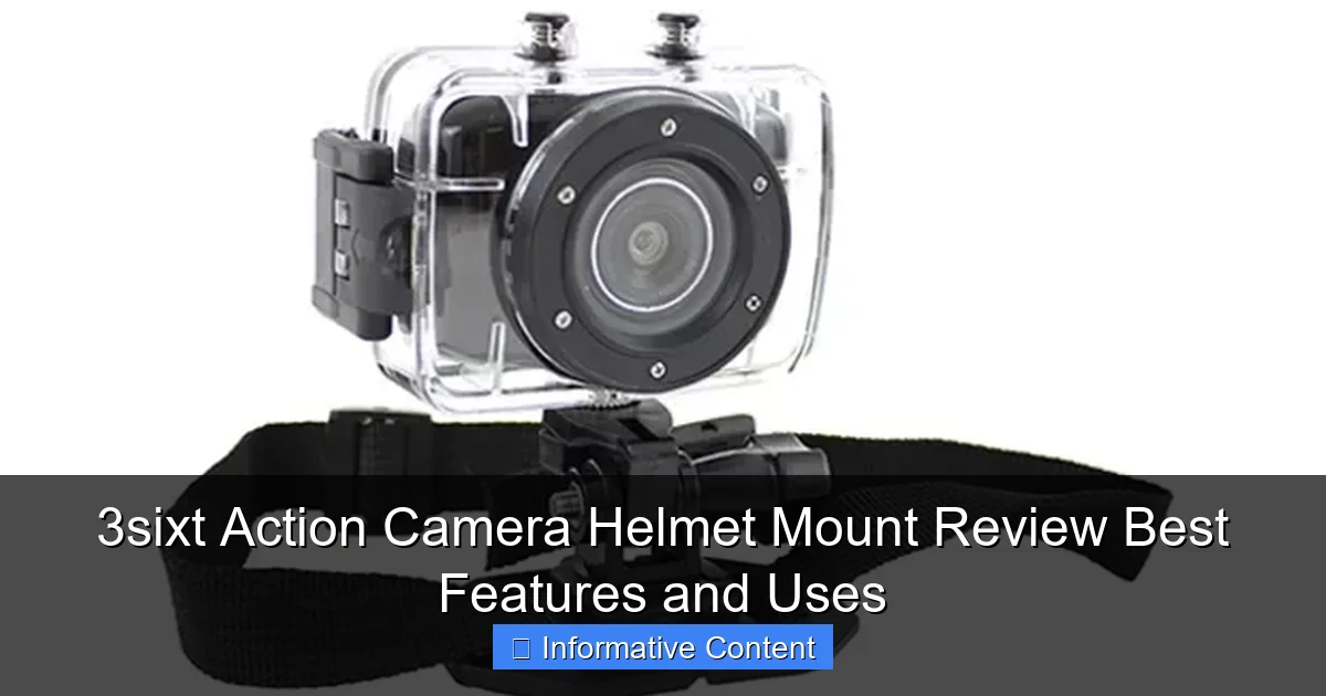 3sixt Action Camera Helmet Mount Review Best Features and Uses