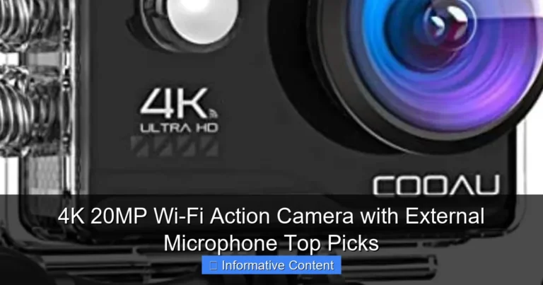 4K 20MP Wi-Fi Action Camera with External Microphone Top Picks