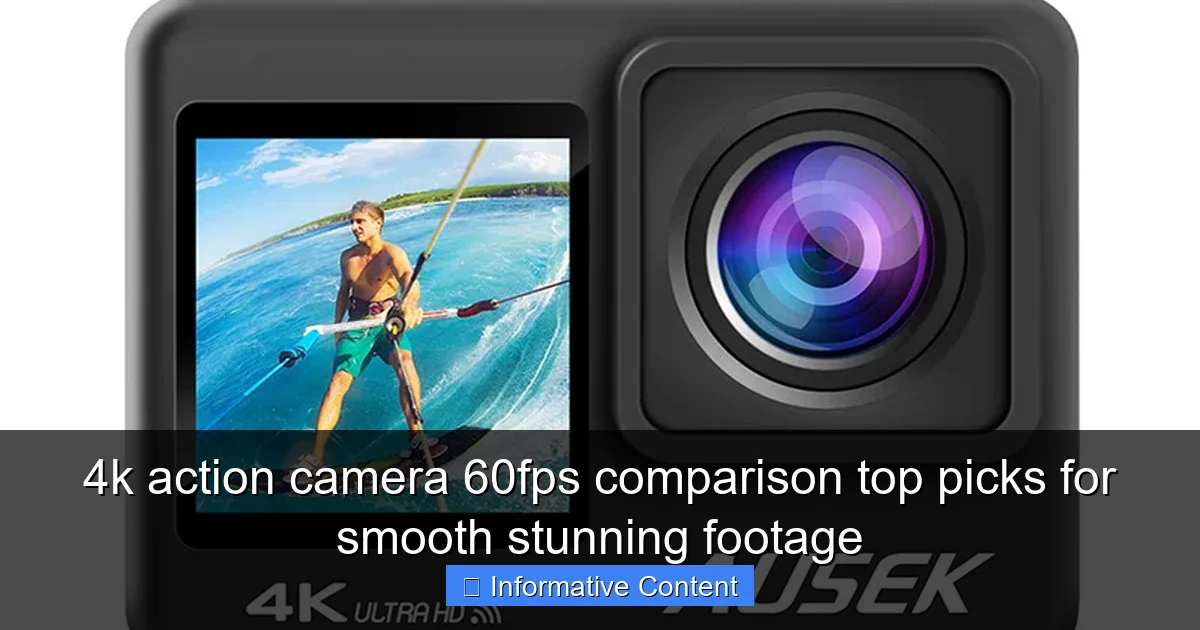 4k action camera 60fps comparison top picks for smooth stunning footage