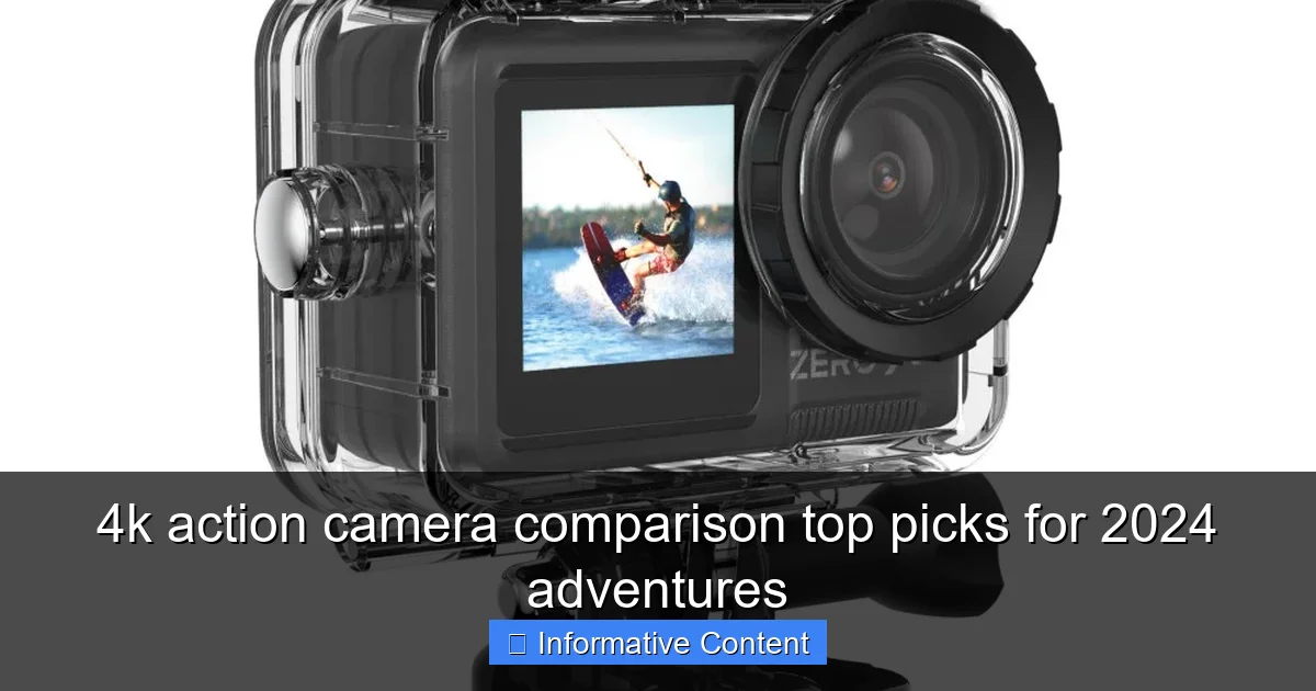 4k action camera comparison top picks for 2024 adventures