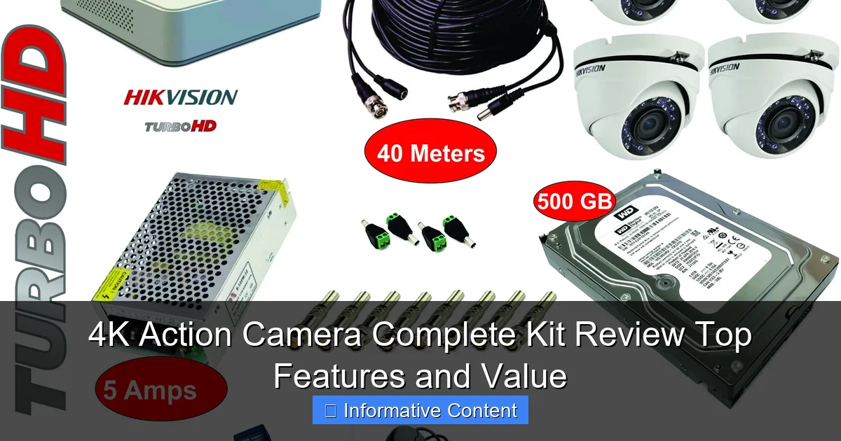 4K Action Camera Complete Kit Review Top Features and Value