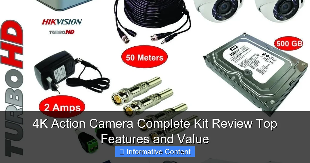 4K Action Camera Complete Kit Review Top Features and Value
