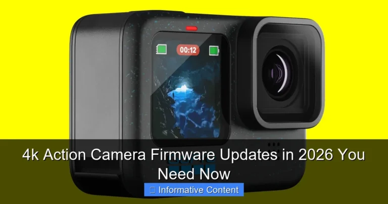4k Action Camera Firmware Updates in 2026 You Need Now