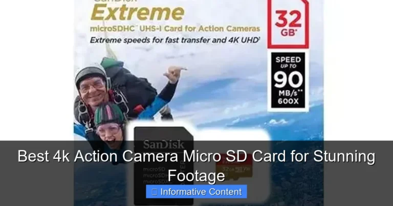 Best 4k Action Camera Micro SD Card for Stunning Footage