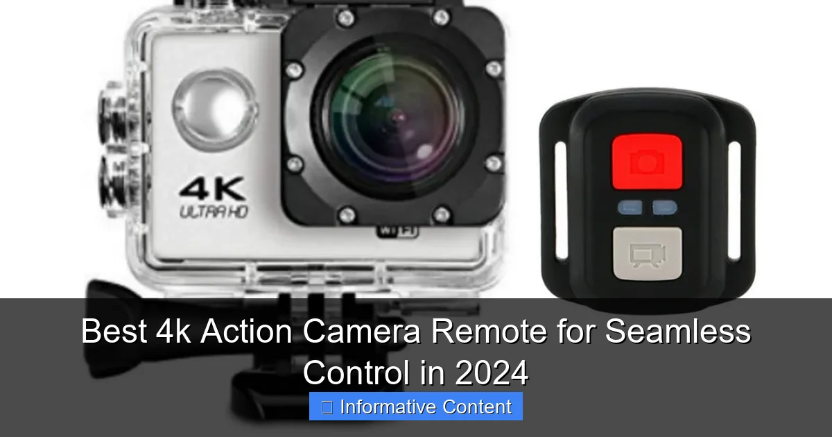 Best 4k Action Camera Remote for Seamless Control in 2024