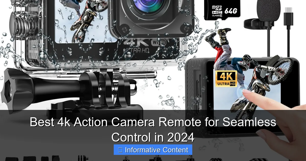 Best 4k Action Camera Remote for Seamless Control in 2024