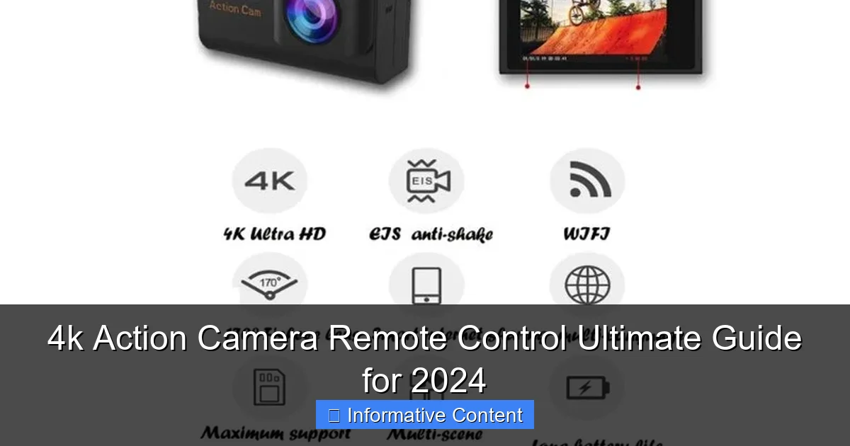 4k Action Camera Remote Control Ultimate Guide for 2024