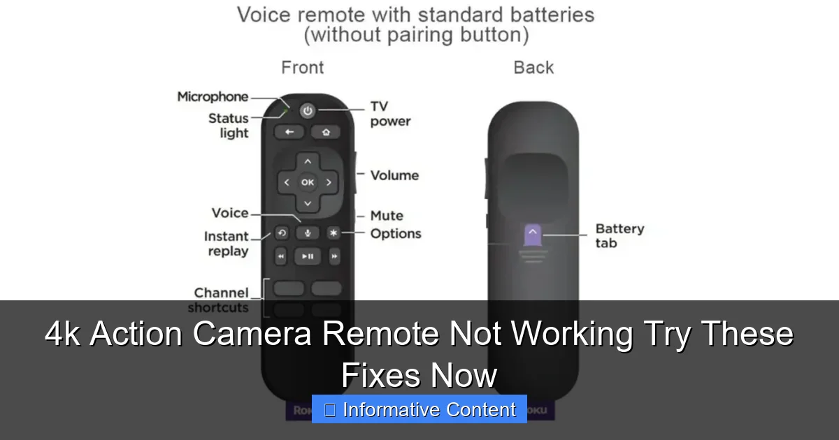 4k Action Camera Remote Not Working Try These Fixes Now
