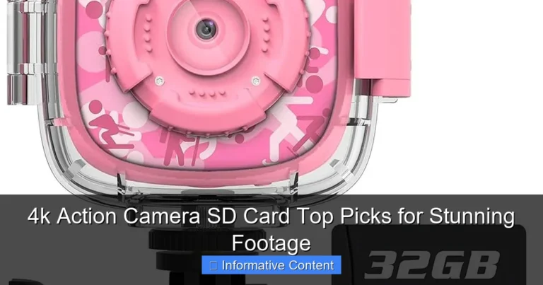 4k Action Camera SD Card Top Picks for Stunning Footage