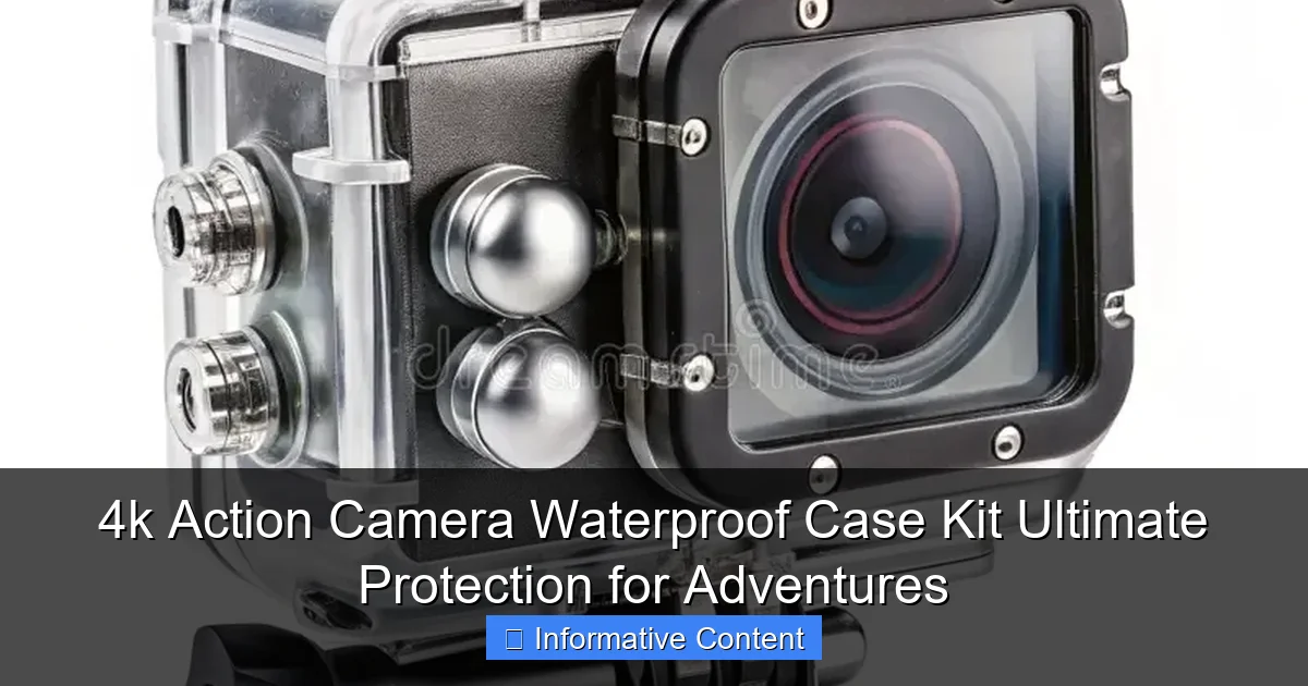 4k Action Camera Waterproof Case Kit Ultimate Protection for Adventures