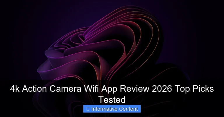4k Action Camera Wifi App Review 2026 Top Picks Tested