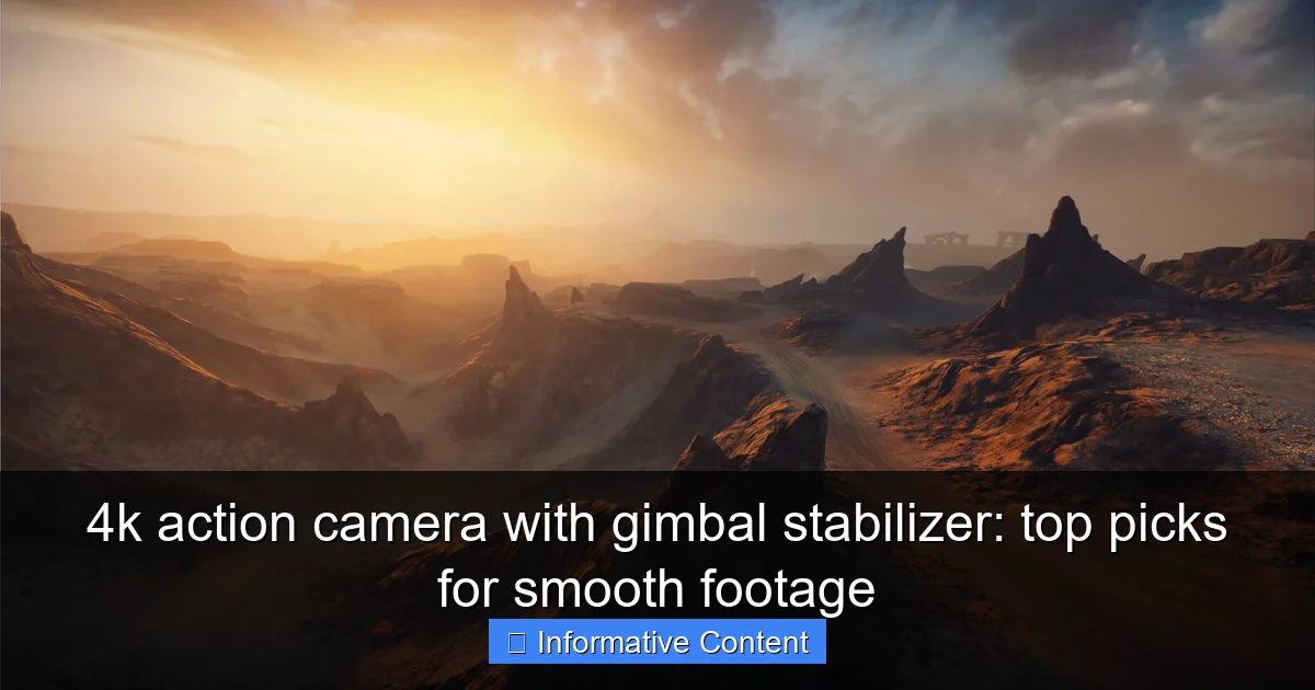 4k action camera with gimbal stabilizer: top picks for smooth footage