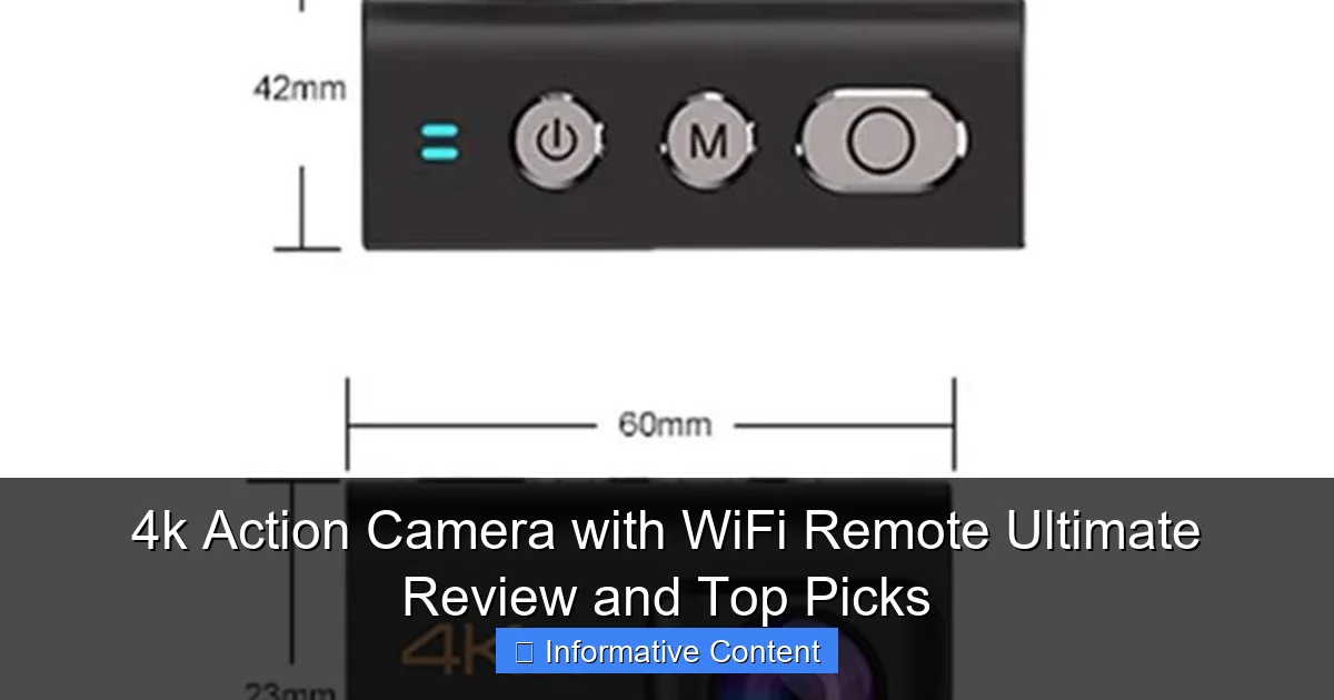 4k Action Camera with WiFi Remote Ultimate Review and Top Picks