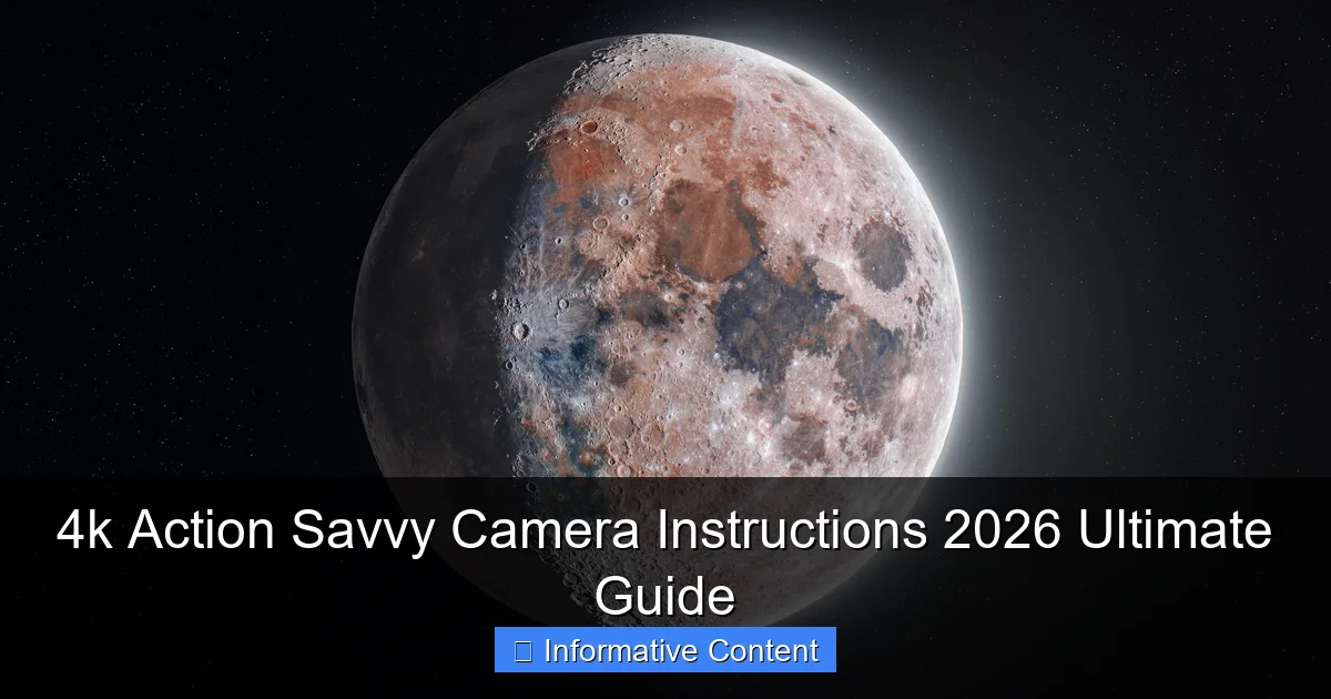 4k Action Savvy Camera Instructions 2026 Ultimate Guide