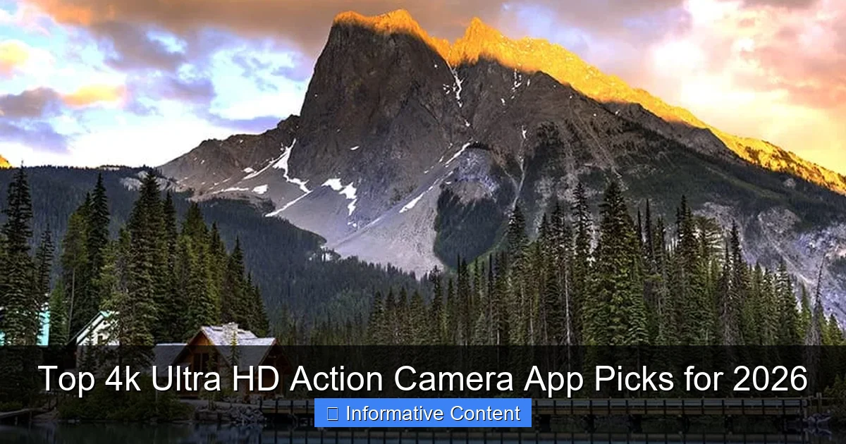 Top 4k Ultra HD Action Camera App Picks for 2026