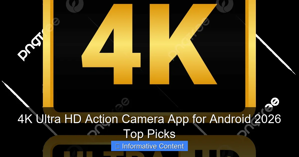 4K Ultra HD Action Camera App for Android 2026 Top Picks