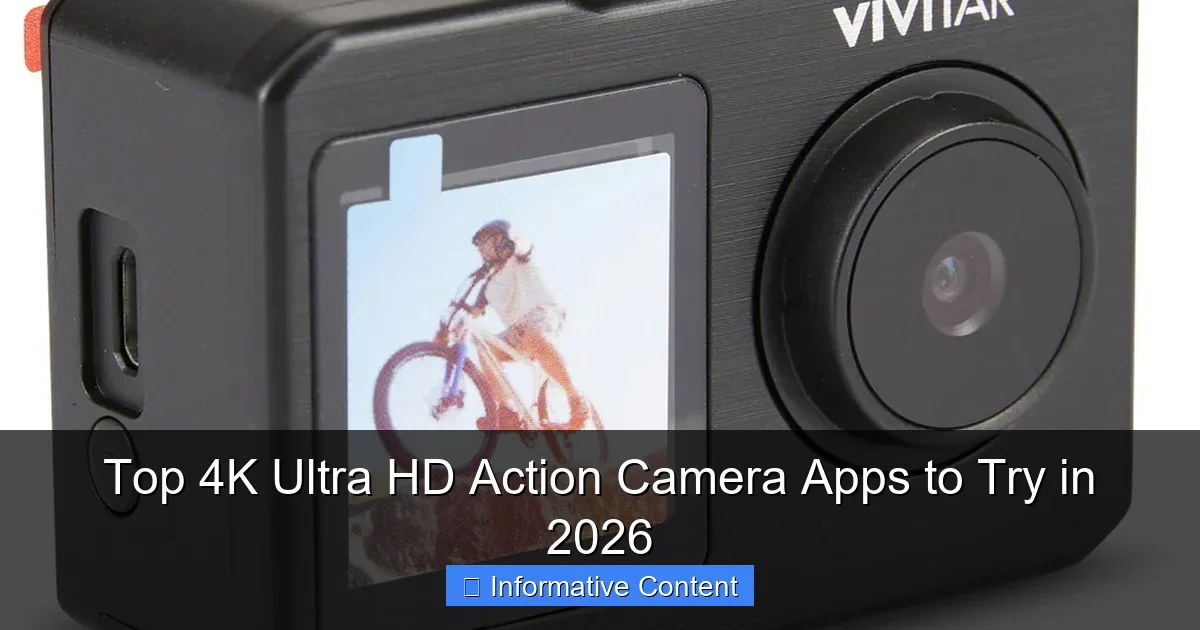Top 4K Ultra HD Action Camera Apps to Try in 2026