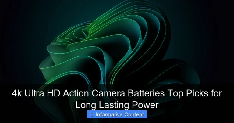 4k Ultra HD Action Camera Batteries Top Picks for Long Lasting Power